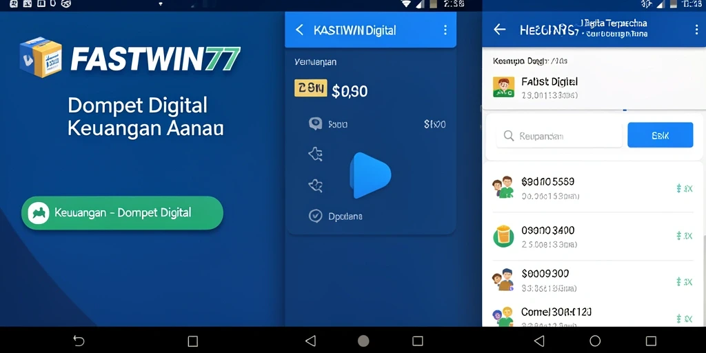 Tampilan antarmuka FASTWIN77 yang sederhana dan fungsional.