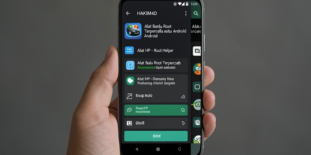 Antarmuka utama HAKIM4D yang menunjukkan fasilitas Root Helper yang intuitif.