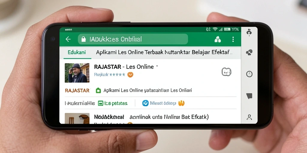 Tampilan antarmuka aplikasi RAJASTAR yang informatif dan menarik.