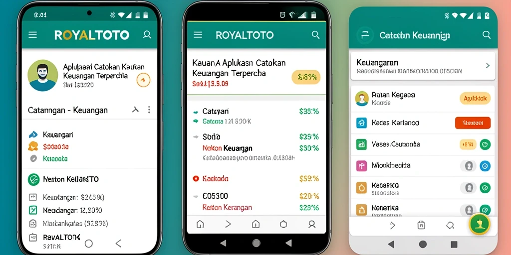 Tampilan antarmuka ROYALTOTO yang rapi dan fungsional untuk Catatan Keuangan.