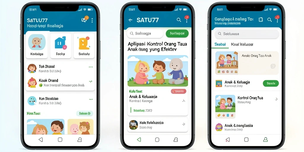 Tampilan antarmuka SATU77 yang intuitif dan mudah digunakan.